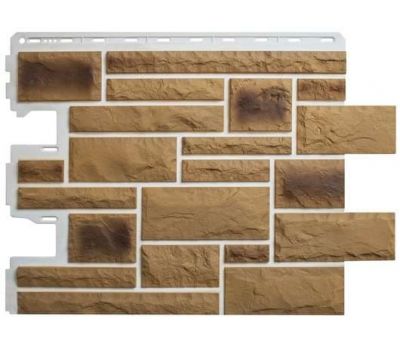 Фасадные панели (цокольный сайдинг)   Камень пражский 02 от производителя  Альта-профиль по цене 623 р