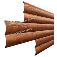 Металлический сайдинг Woodstock-Н-28х330 (ECOSTEEL_T-01-ЗолотойДуб-0.5)