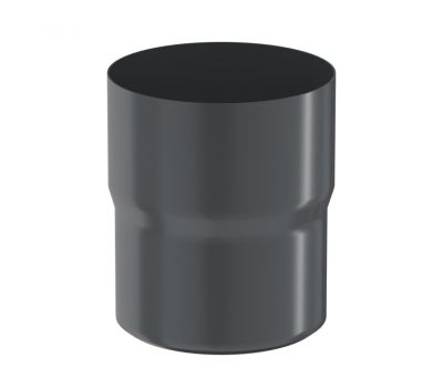 Соединитель трубы RAL 7024 Тёмно-серый 125/90 от производителя  Aquasystem по цене 597 р